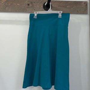Athleta teal midi skirt